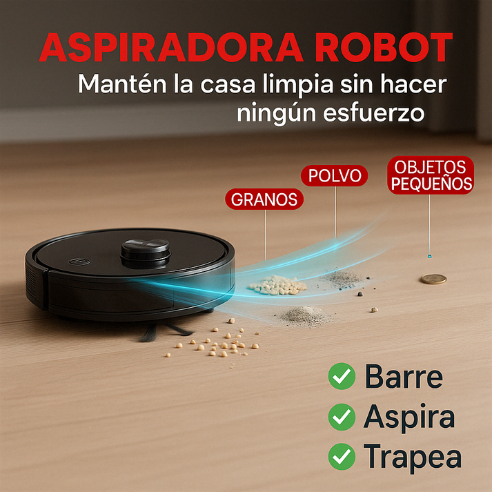 Robot de Limpieza 3 en 1 MaxClean® – 🔥¡COMPRA 1 Y LLÉVATE 2 SOLO HOY! 🔥